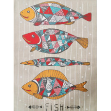 Полотенце п/лен Fish