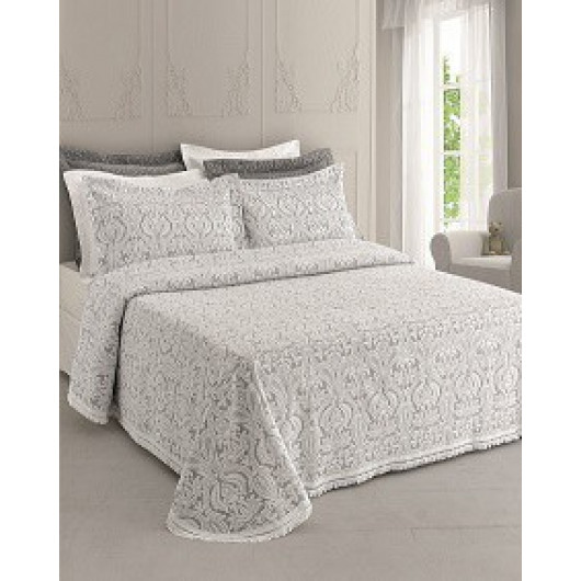 Покрывало AF TEXTEIS 879 white/gris 